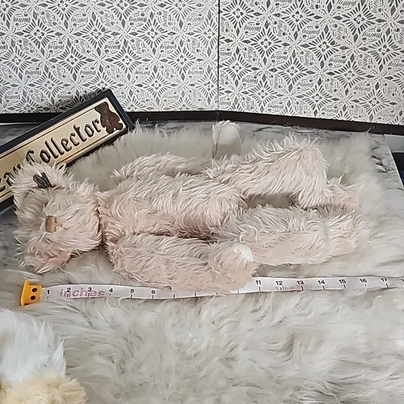 Vintage Annette Funicello mohair jointed plush stuffed Teddy Bear fuzzy 18-in - Picture 10 of 12